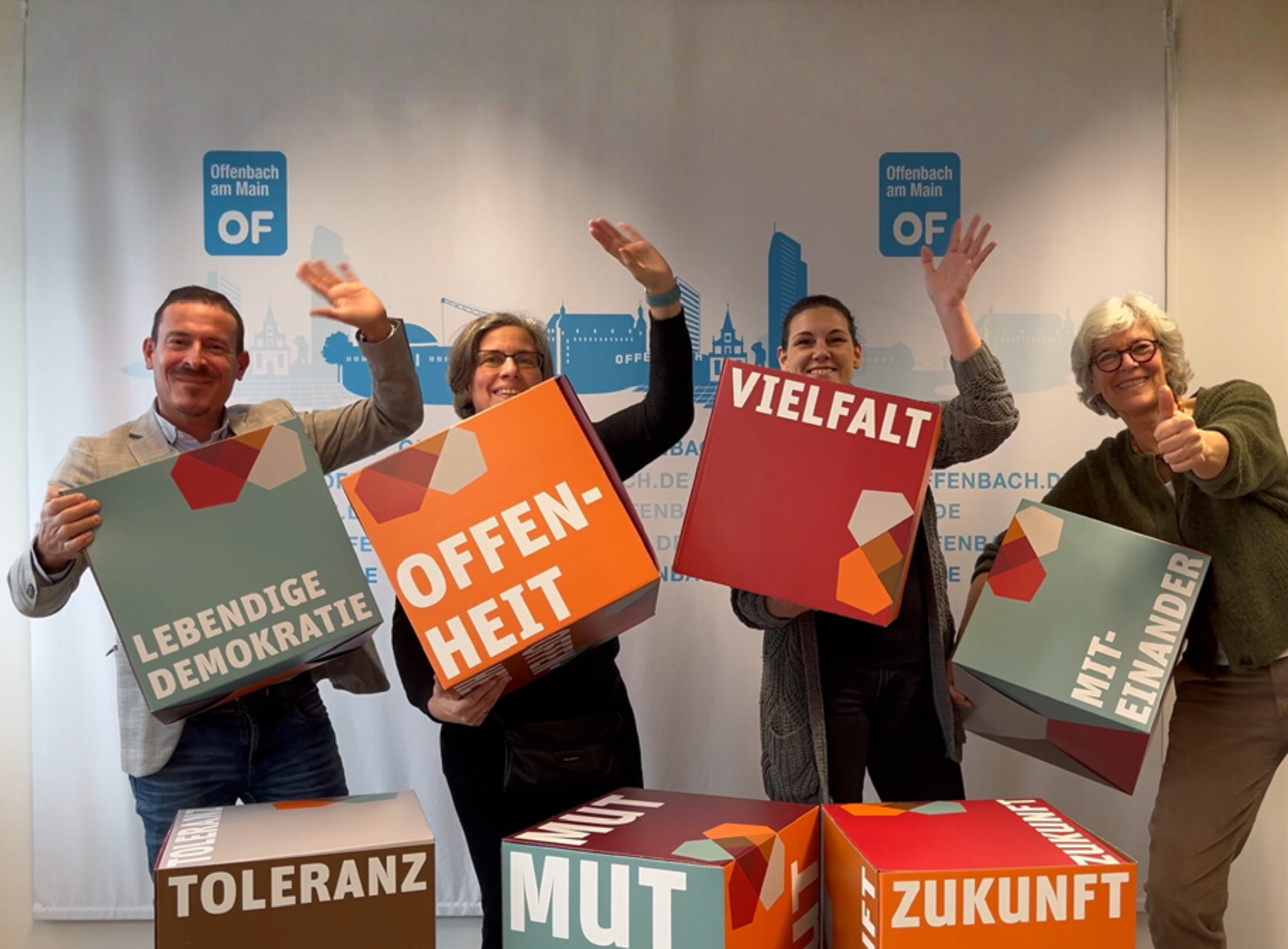 Ansprechpartner:innen der Engagierten Stadt Offenbach im Team