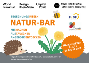 NATUR-BAR im Hafengarten am 8. Juli @ Hafengarten am Waggon