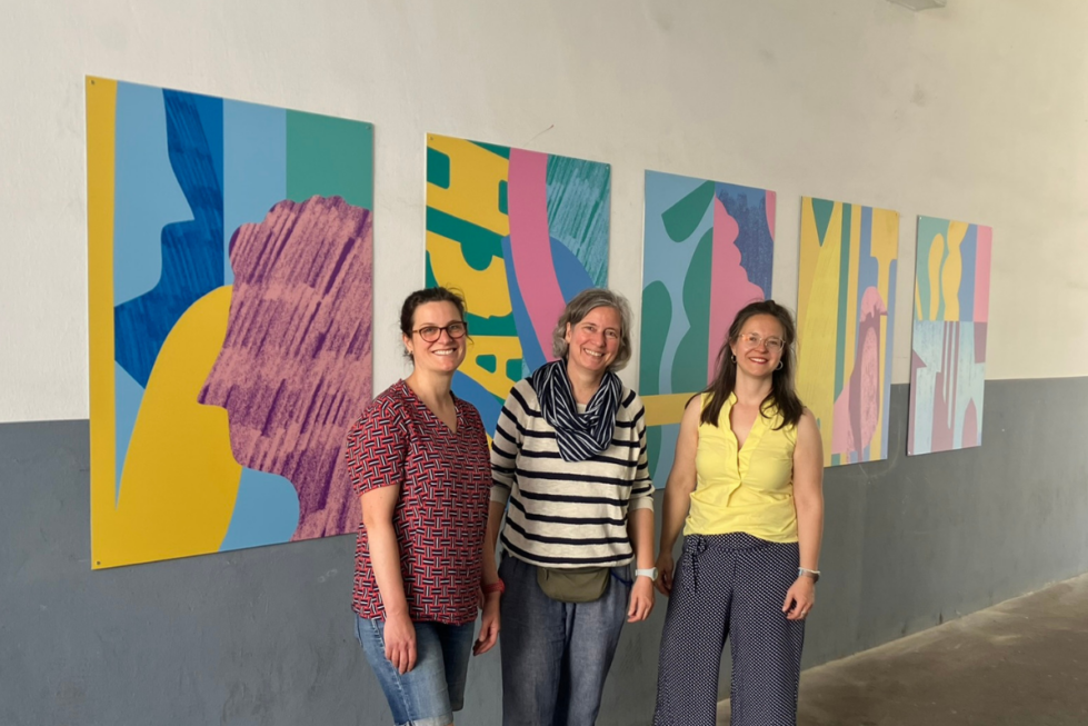 Kunstwerk 'Mach mit' beim Freiwilligenzentrum